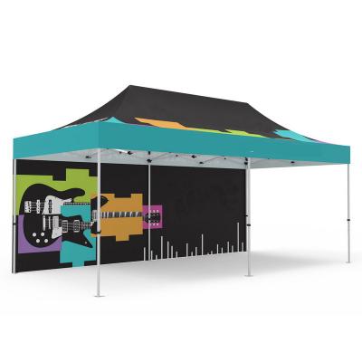 China China Qihong Waterproof Customer Printing 10x10 Outdoor Event Gazebo Noise Folding Canopy Market Verdor Tent for sale