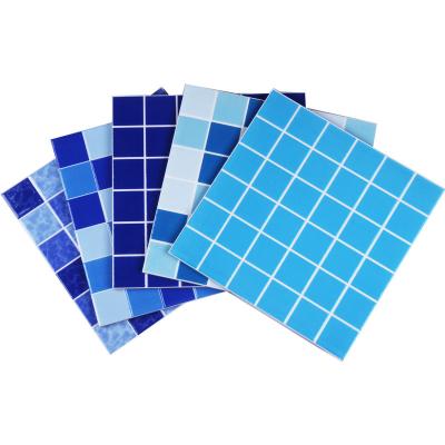 China Glazed Tiles 300x300 Swimming Pool Metallic Mosaic Tile All Ceramic Outdoor Pool Tile Special Swimming Pool Tile For Spa Bath for sale