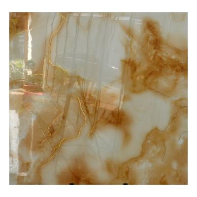 China 2022 new style gold ceramic tile gold wire nordic living room metallic ceramic tile wear-resistant glazed environmental ceramic tile for sale