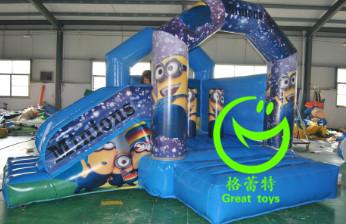 China 2016 hot sell   minion inflatable bounce house with 24months warranty for sale