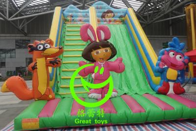 China Best selling inflatable dora slide with 24months warranty GT-SAR-1643 for sale