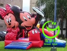 China 2016 hot sell Mickey mouse inflatable bounce house  with 24months warranty GT-BC-1840 for sale