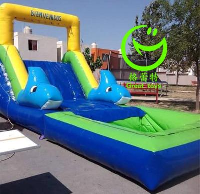 China Hot selling  inflatable single water slide  with 24months warranty GT-SAR-1670 for sale