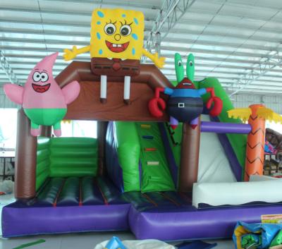 China 2016 hot sell  Spongebob inflatable bounce house with 24months warranty GT-BC-1840 for sale