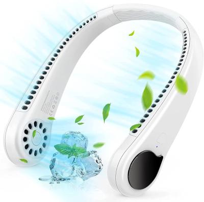 China 2000 2000 Air Power AIWO 2021 Handheld Bladeless 6-Hour 3-Speed ​​Mute M6 Neck Free Noise Reduction/360 Degrees Portable Personal Cooling Fans for sale