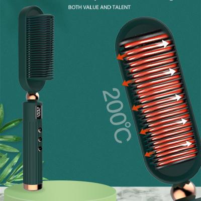 China Hot New Popular Logo Free Sample For Travel Custom Highest Level AIWO 2021 Electric Comb 40-60W Hair Straightener Use 3 Colors For Choice for sale