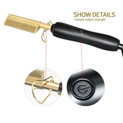 China Multifunctional Electric Hair Comb AIWO Amazon Straightening Beauty Hair Straightener and Personal Care Pressing Electric Hot Comb for sale