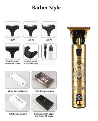 China AIWO Professional Cordless Trimmer Hair Clipper For Barber Wholesale With 3 Macchinetta Detachable Cutter Head By Capelli for sale