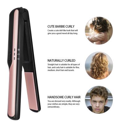 China Professional Salon Tools Wholesale Ion Flat Iron Hair Straightener Curling Kit AIWO Cordless Hair Straightener Flat Iron for sale