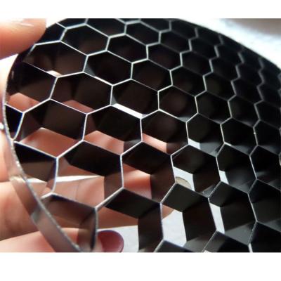 China Contemporary Black Coated Aluminum Honeycomb Core For Lighting Canopy Accessories for sale