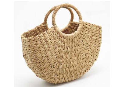 China Mulheres práticas de Straw Handbag Woven Portable For do círculo da praia à venda