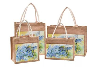 Cina Iuta Tote Reusable Gift Bags Foldable della spiaggia impermeabile per le donne in vendita