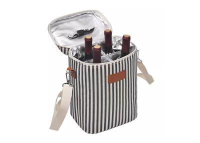 China Vino aislado viaje de nylon Tote Bag, refrigerador de vino hermético Carry Bag en venta