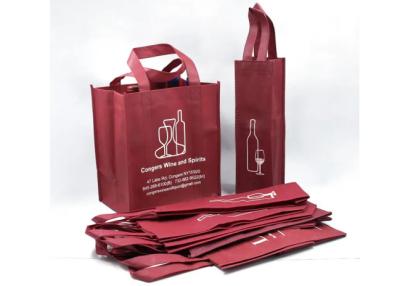 China Custom Promotion Gift Bag , Reusable Non Woven Wine Bags 6 Bottle Tote zu verkaufen