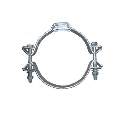 China Heavy Duty High Quality Galvanized Steel Pole Pipe Clamp Circle for sale