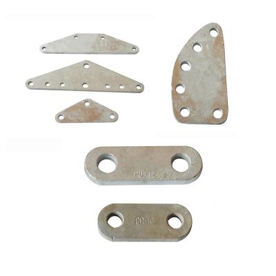 China Hanging Hot Dip Galvanized Steel Electric Power 3 Hole Yoke Plate for sale