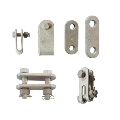 China Tying Line Hardware Electric Yoke Plate Steel Clevis Fittings for sale