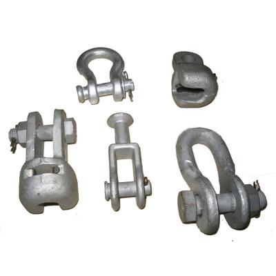 China Carbon Steel Flange Clevis 4 Electrical Fitting Part Dee Shackle Mount for sale