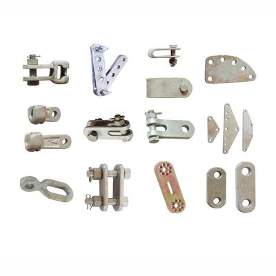 China Forged Hot Dip Galvanized Line Forged Line Wire Rope Tension Hardware Electric Power Clevis Clevis Pole Fitting Overhead Accessories for sale