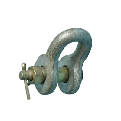 China For Connecting European Power Line Hardware Hook With Anchor D Type Shackle for sale