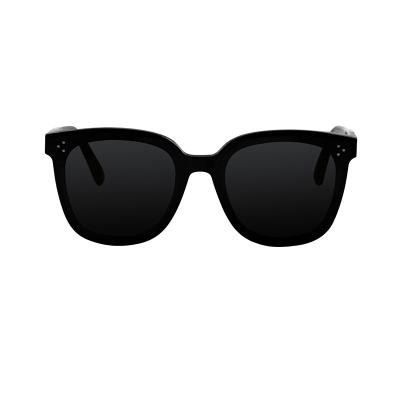 China Luxury Fashion Sunglasses UV400 Vintage Square Black Frame Girl Acetate Sunglasses for sale