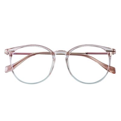 China For Glasses Cheap Optical Eyeglasses TR 90 Metal Glasses Frame For Women Men for sale