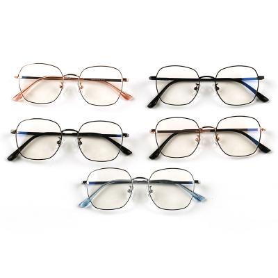 China Luxury Metal Glass Eyewear Stainless Steel Eyewear QICHENG Optical Glass Eyewear Frame for sale