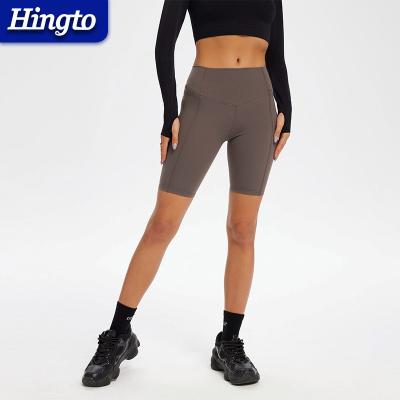 China Wholesales Summer Fitness Breathable Shorts Shape Design Gym Biker Shorts Women Sports Gym Yoga Wear Running Pants for sale