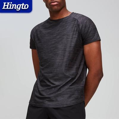 China Wholesale High Quality Cotton Spandex Short Slim Fit Anti-wrinkle Crew Neck Black Empty Sleeve T-shirt Men for sale