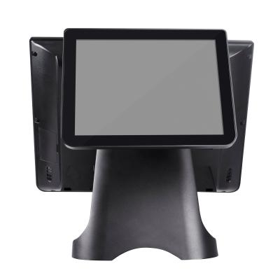 China Dual screen pos system with 4in1 ibutton/msr/rfid/fingerprint & 500G HDD; 32G/64G/128G TRANSITORIZED DISK for sale