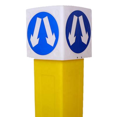 China Road safety 2019 hot new products traffic bollard roadway separator road segregated lighting boxes for sale