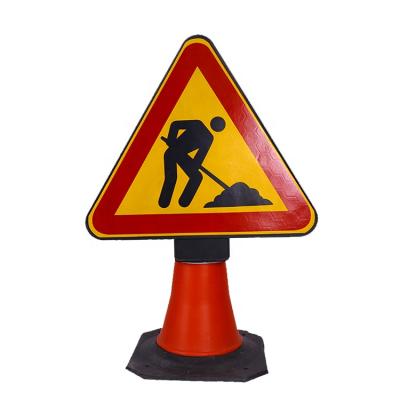 China Hot Selling New Design China Road Safety Aluminum Traffic Sign Portable Traffic Led Sign Display Traffic Post for sale