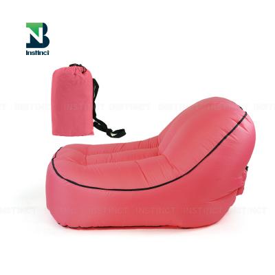 China Wholesale INSTINCT Portable Ultralight Inflatable Outdoor Beach Bag Inflatable Sleeping Chair Hybrid Type Sofa With Carry Bag for sale