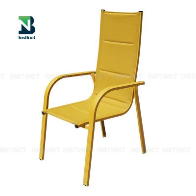 China Waterproof INSTINCT High quality home Restaurant Furniture new design coffee hotel Leisure upholstered teslin dining room chair for sale