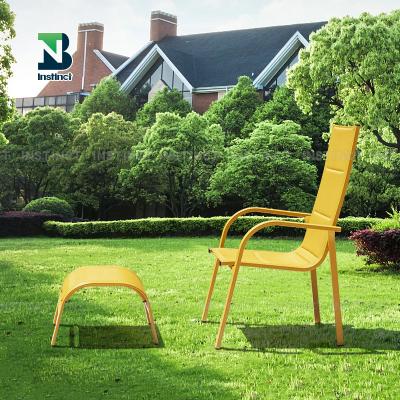 China INSTINCT Modern Hot Sale Steel Frame Cheap Mesh Garden Chair Outdoor Patio Chairs for sale