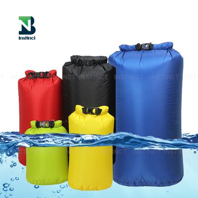 China 100% Floating Waterproof INSTINCT 2L 3L 5L 10L 20L 40L Boating Hiking Waterproof Logo Outdoor Kayak Nylon Pack Ocean Dry Bag for sale