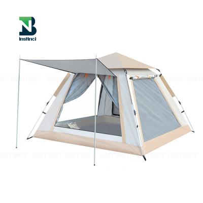 China INSTINCT Outdoor Automatic Beach Camping Tent Rainproof Multi-Person Extended Type Four-sided Quick Automatic House Tent for sale