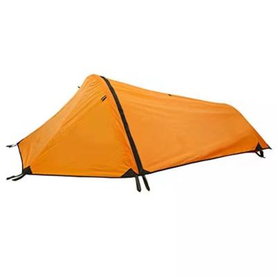 China INSTINCT Portable Ultralight Camping Double Layer Single Layer Orange Outdoor Bivy Tent with Aluminum Poles for sale