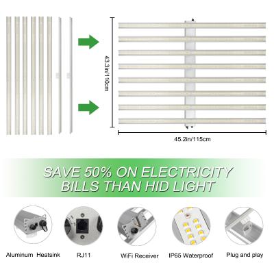 China Seed starting controller smd bar 480w 720w 1000w commercial strip lm301b lm301h led grow light for sale