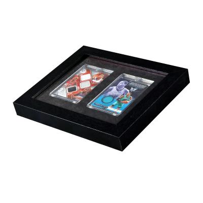 China Wholesale Baseball Card Storage Cabinet Wall 2 Card Holder Baseball Storage Cabinet Sports Card Wall Mount for sale