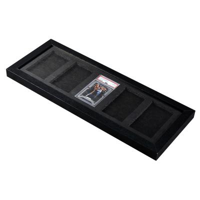 China Wholesale Sports Card Holder 5 Card Wall Baseball Aluminum Frame Rated Sports Card Display Case for sale