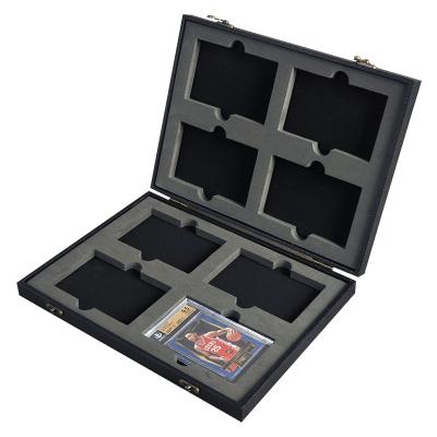 China Wholesale Sports Card Storage Box Leatherette Rated Case Trade Sports Card Storage Box BGS for sale