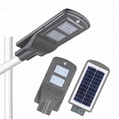 Κίνα Factory Wholesale Super Bright 20W 40W 60W IP65 Waterproof Sensor +Radar Sensor All In One Solar Control LED Road Light προς πώληση