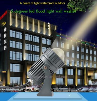 중국 Construction Lighting LED Wall Washer Spot Light 10W 15W 18W Narrow Beam 5 Degree Fish Flood Lamp Hotel Garden RGB Remote Control Building Lighting 판매용