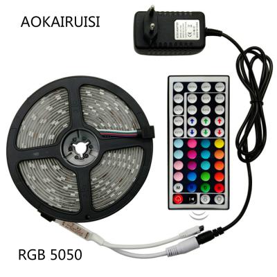 China Build Lighting RGB LED Strip Light Flexible Remote Control Adapter 5050 SMD2835 5M 10m 15M Tape DC12V Building Lighting IP65 Waterproof en venta