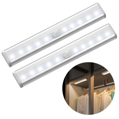 China Free Shipping Modern LED Motion Sensor Light Closet Wardrobe Bed PIR LED Induction Cabinet Wireless Night For Cabinet Home en venta