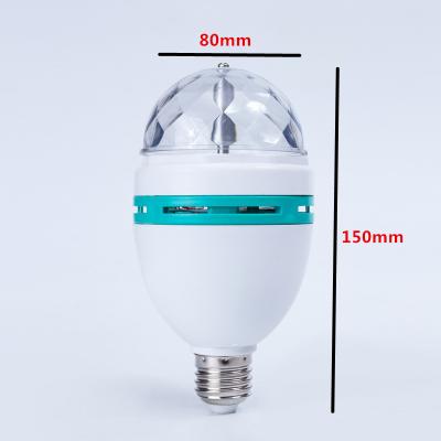 China BRIGHTINWD Desk RGB LED Bulb Disco Night Light Crystal Stage Rotating Bulb Lamp E27 3W 220V Lampada LED Bombillas LED zu verkaufen