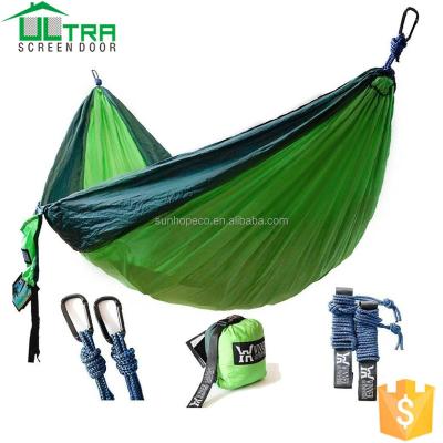 China SUPER LIGHT Weight Parachute Hammock Portable Camping Double With Straps for sale