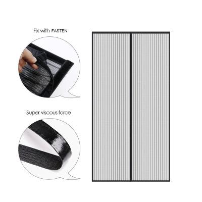 China Easy Install Heavy Duty Mesh Magnetic Fly Screen Door Curtain for sale