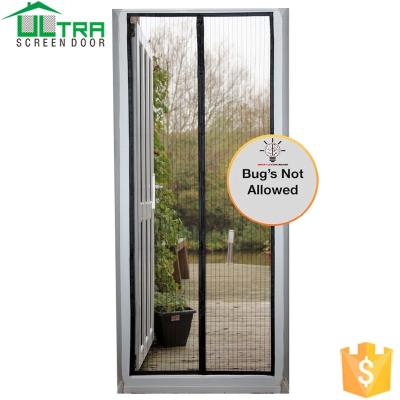 China Easy Install New Magnetic Jacquard Fly Screen Door Anti Mosquito Net Curtain for sale